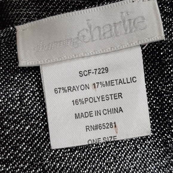 CHARMING CHARLIE METTALIC SCARF - Picture 2 of 3